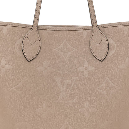 Louis Vuitton Empreinte Monogram Giant Neverfull MM Tourterelle 8 of 10