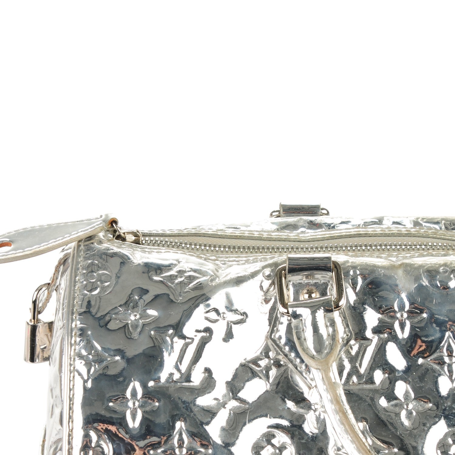 Louis Vuitton Monogram Miroir Speedy 30 Silver 14 of 16