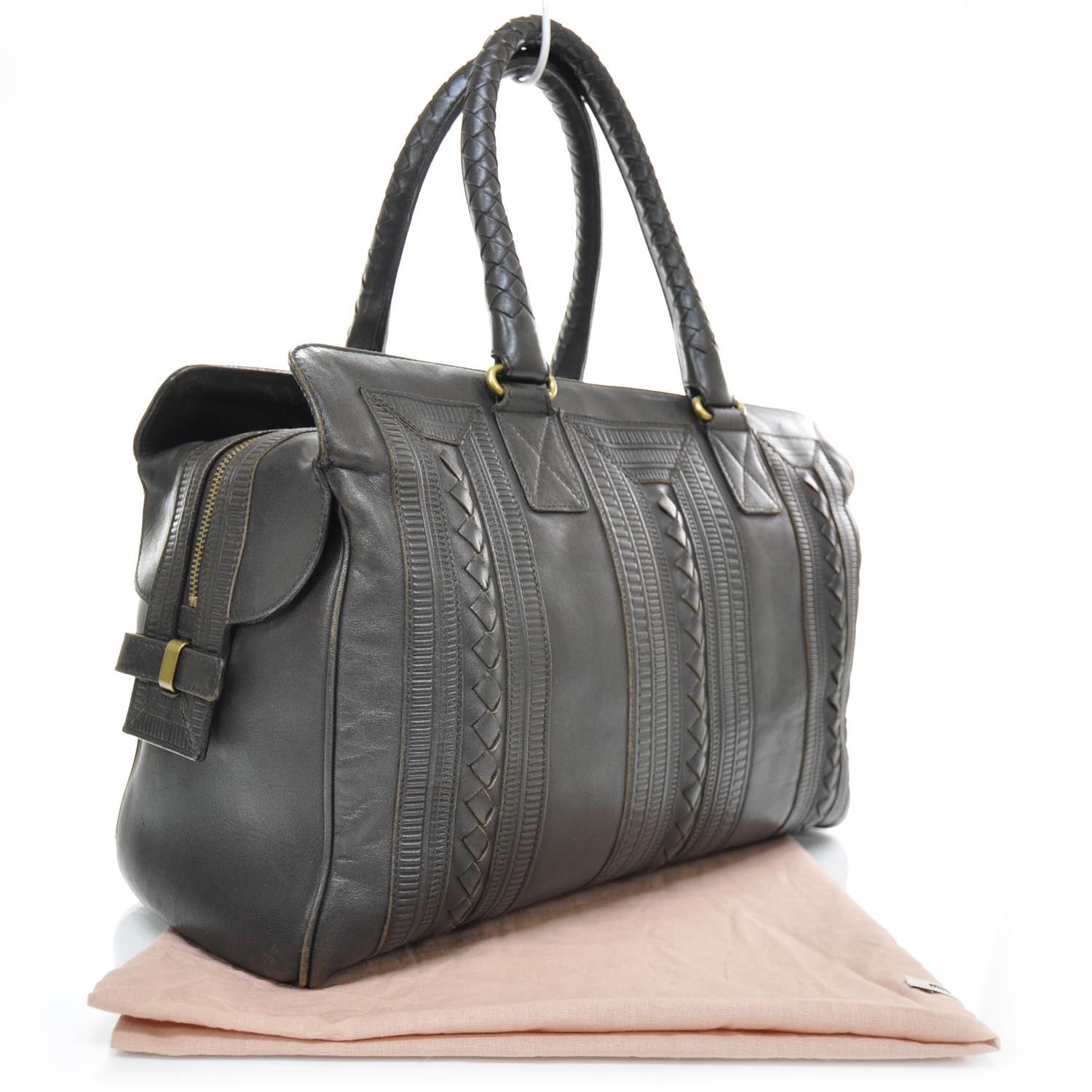 Bottega Veneta Nappa Umbria Fuoco Duffel Moro Brown 1 of 11