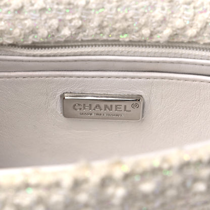 Chanel Tweed Beaded Mini Rectangular Flap White 6 of 13