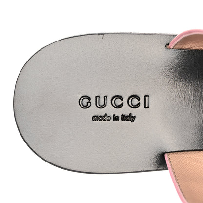 Gucci Calfskin GG Marmont Thong Sandals 35.5 Wild Rose 7 of 8