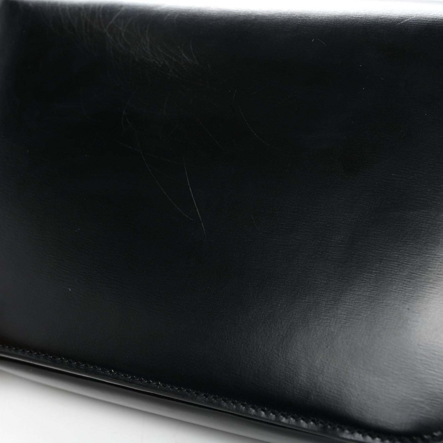 Celine Shiny Calfskin Medium Triomphe Black 10 of 13