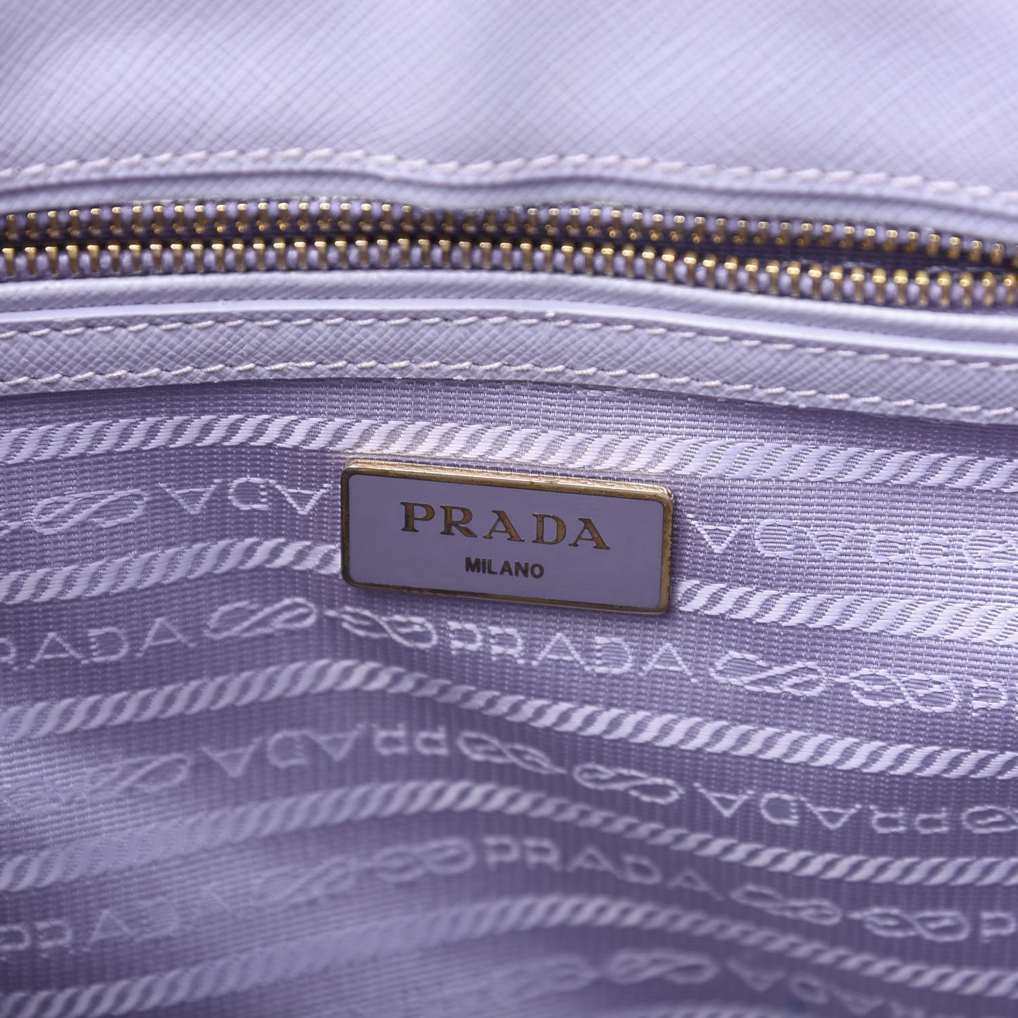 Saffiano Small Galleria Double Zip Tote Glicine