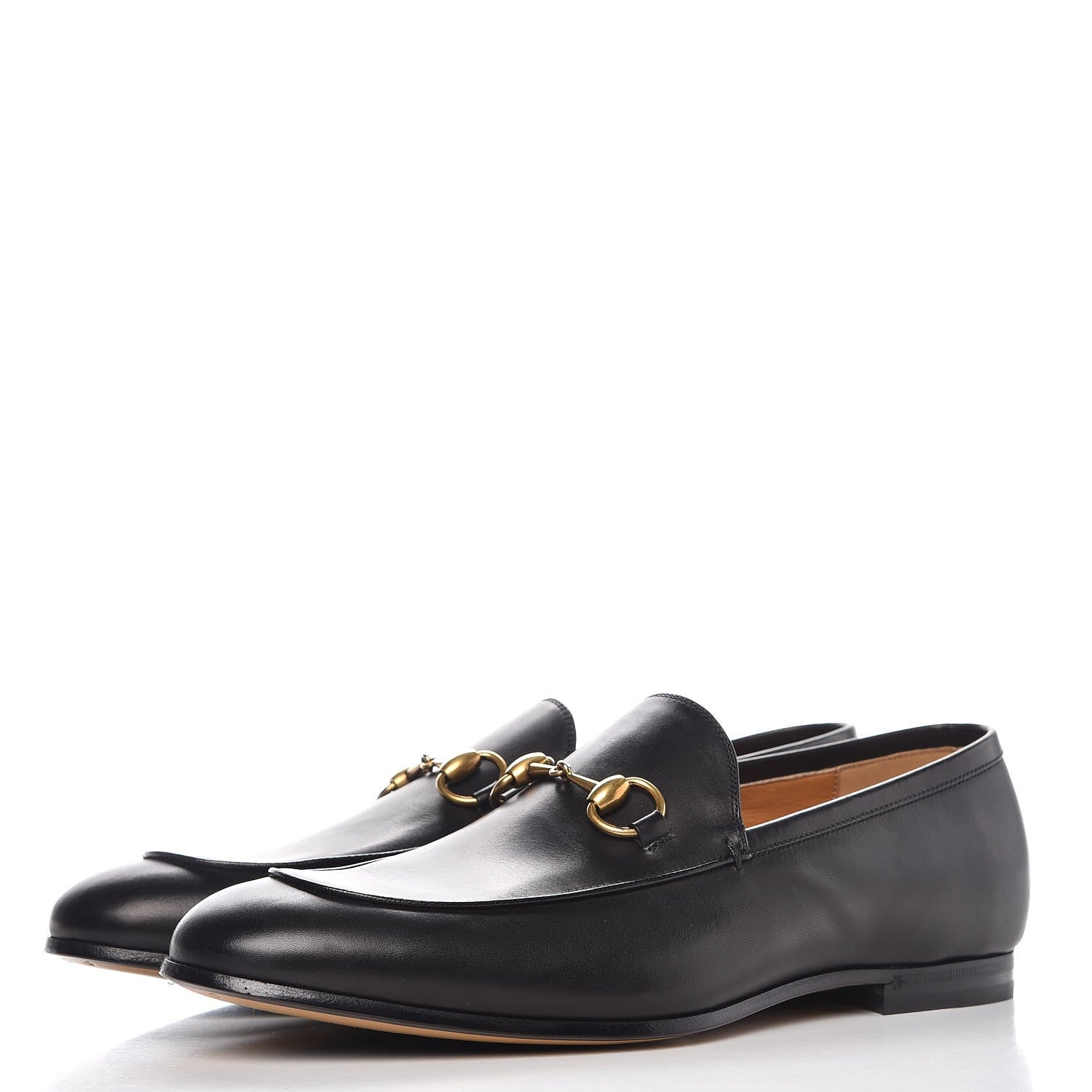 Gucci Calfskin Horsebit Mens Jordaan Loafers 8 Black 3 of 9
