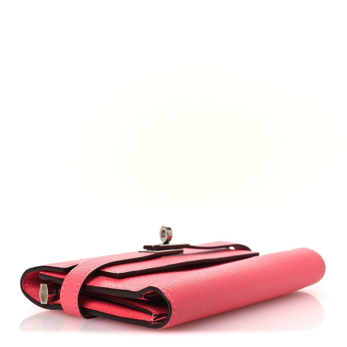 Chevre Mysore Medium Kelly Wallet Rose Azalee