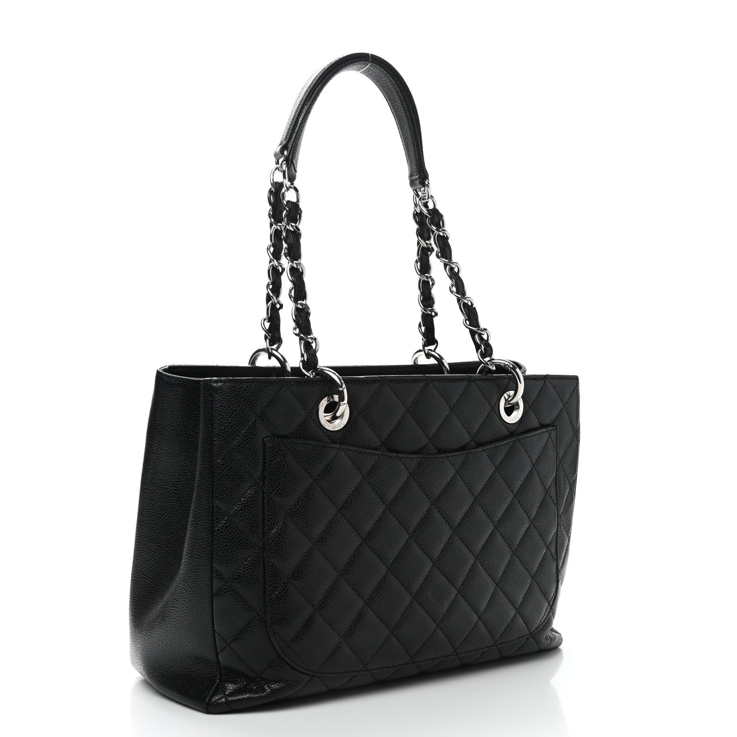 Chanel Caviar Quilted Grand Shopping Tote GST Black 3 of 15