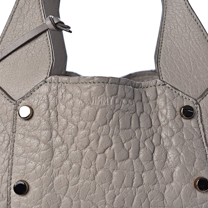 Jimmy Choo Grained Calfskin Studded Lockett Shopper Tote Moonstone 11 of 15