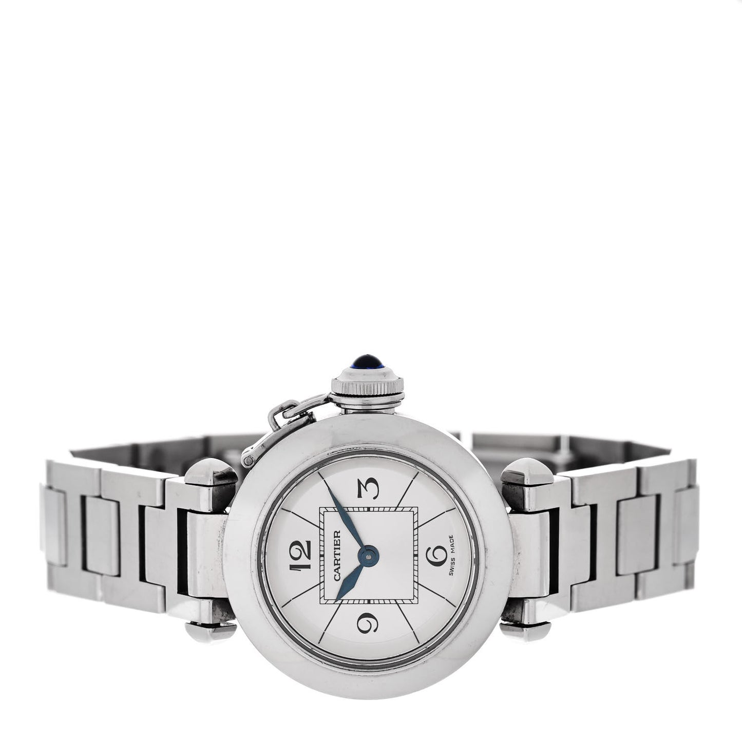 Stainless Steel 27mm Miss Pasha Quartz Watch Silver