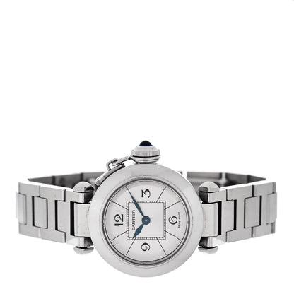 Cartier Stainless Steel 27mm Miss Pasha Quartz Watch Silver 2 of 5