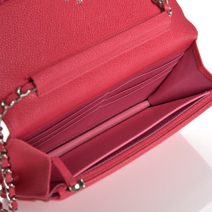 Chanel Caviar Wallet On Chain WOC Pink 5 of 9