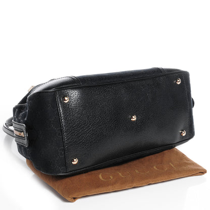 Gucci Monogram Small Princy Satchel Black 4 of 7