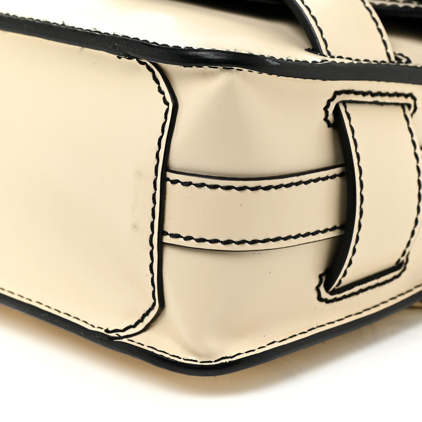 Smooth Calfskin Mini PS11 Classic Shoulder Bag White