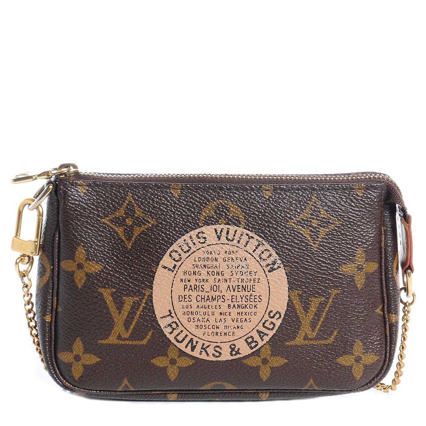 Monogram Complice Trunks and Bags Mini Pochette Accessories Beige