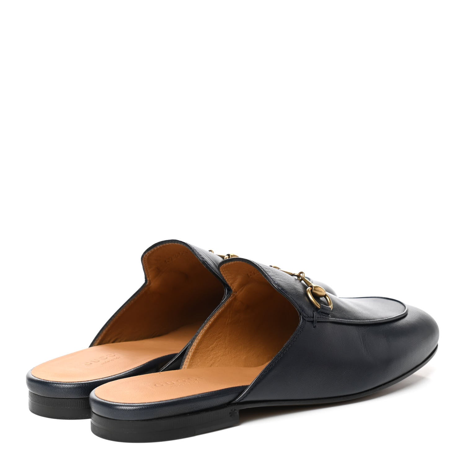 Gucci Malaga Kid Womens Princetown Slippers 38 Blue 4 of 10