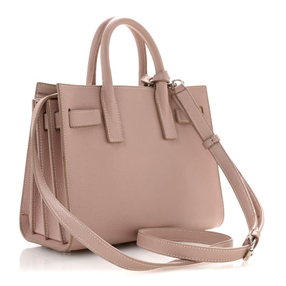 Saint Laurent Grained Calfskin Nano Sac De Jour Pale Blush 3 of 15
