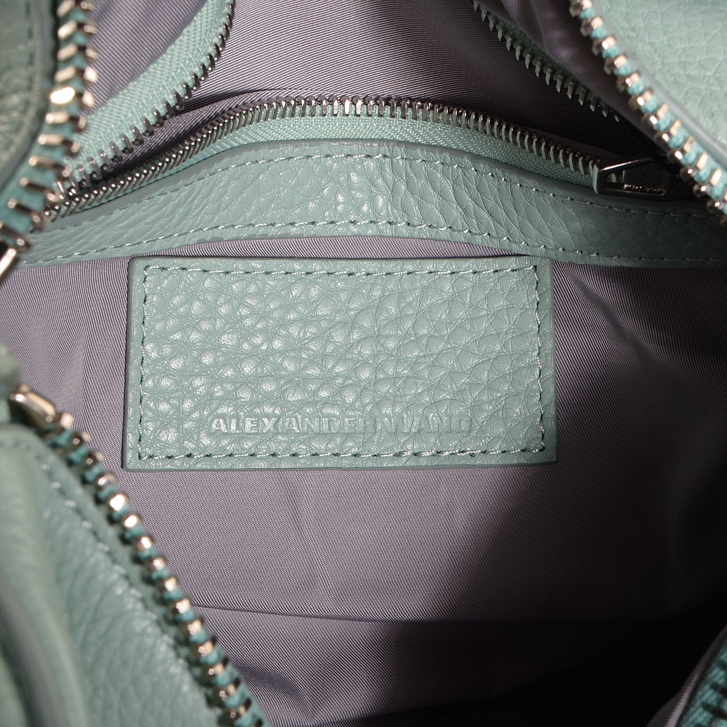 Pebbled Calfskin Rocco Peppermint