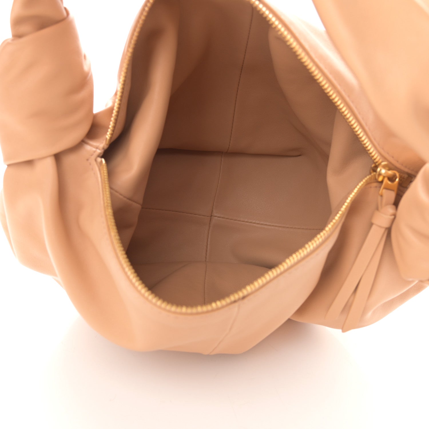 Bottega Veneta Calfskin Mini Double Knot Bag Almond 5 of 9