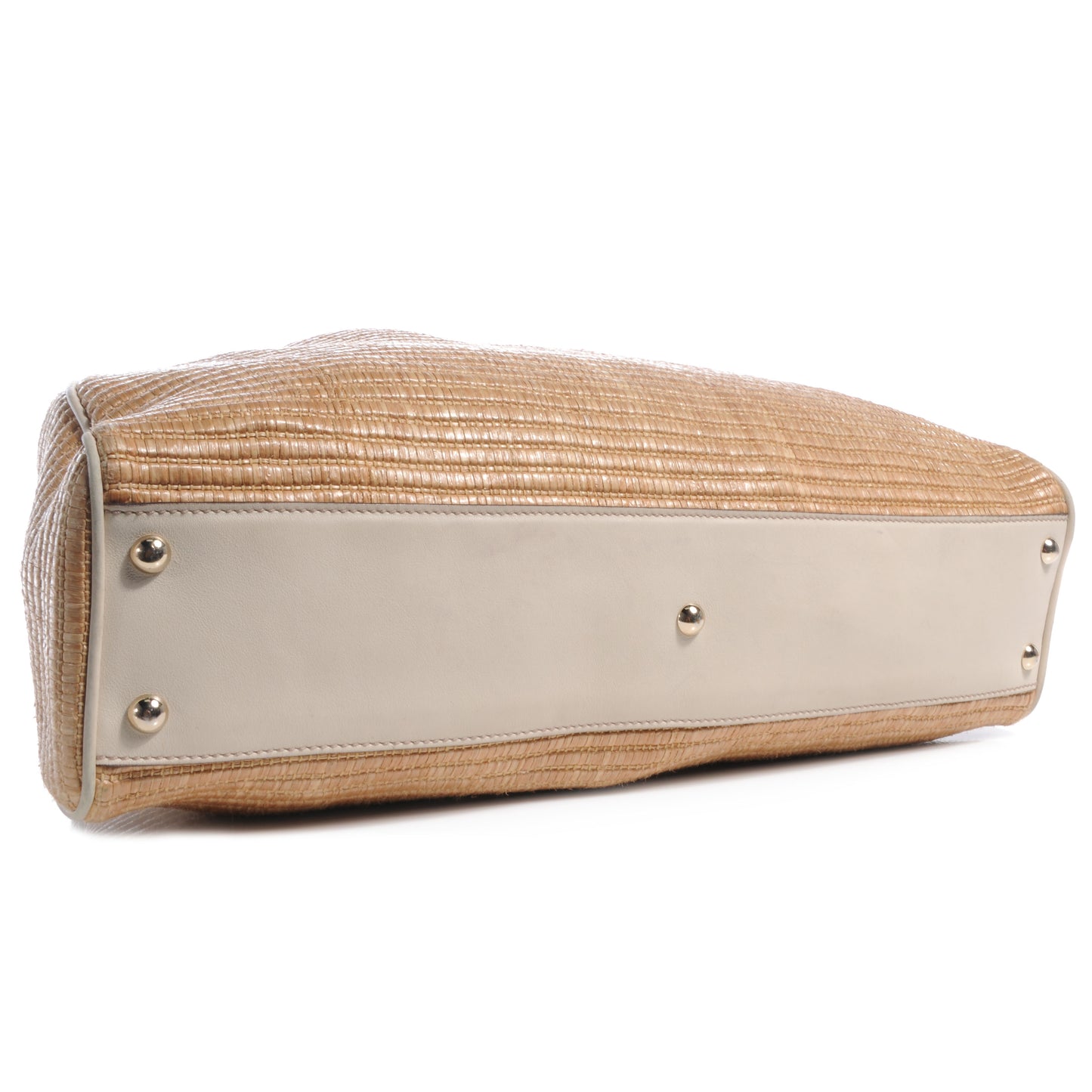 Straw Peggy Braided Handles Tote
