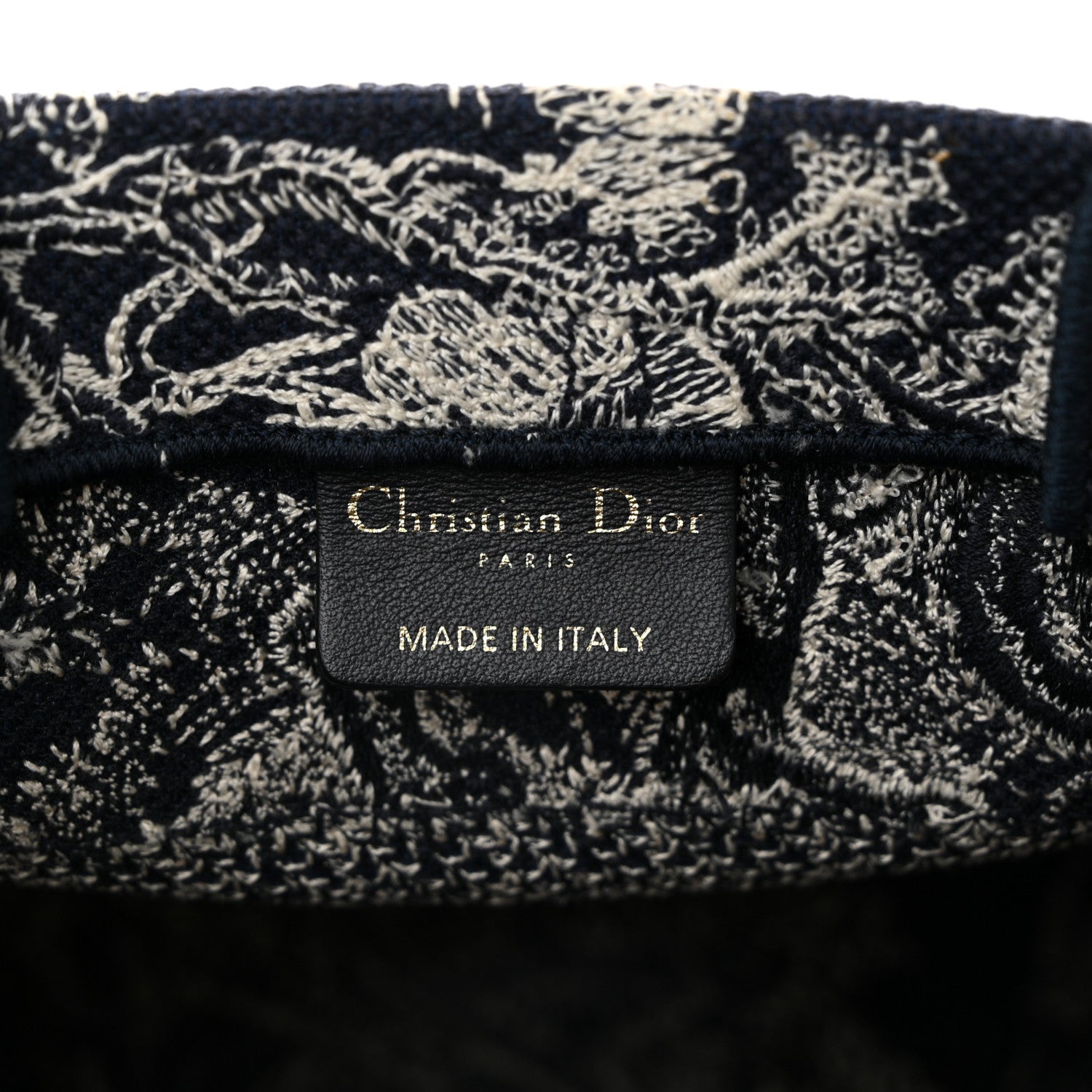 Christian Dior Canvas Embroidered Small Dioriviera Toile De Jouy Book Tote Blue 6 of 11