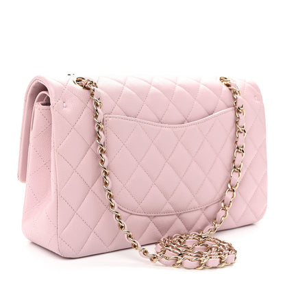 Chanel Caviar Quilted Medium Double Flap Light Pink 3 of 11