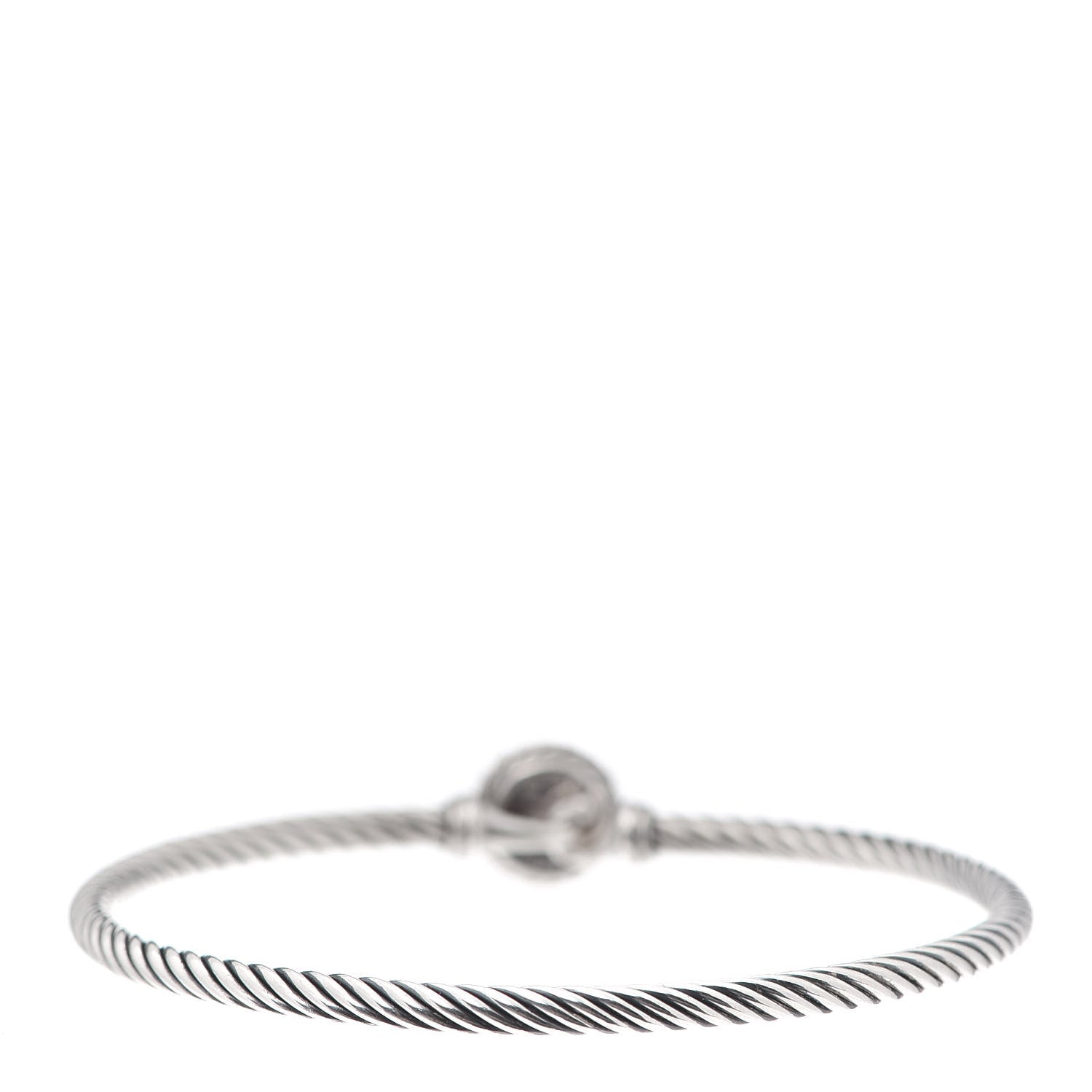 David Yurman Sterling Silver Black Orchid 3mm Chatelaine Bracelet 3 of 4