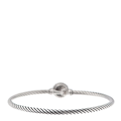 David Yurman Sterling Silver Black Orchid 3mm Chatelaine Bracelet 3 of 4