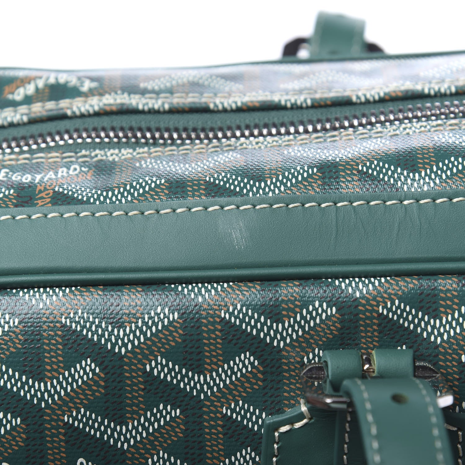 Goyard Goyardine Ambassade MM Briefcase Green 8 of 11