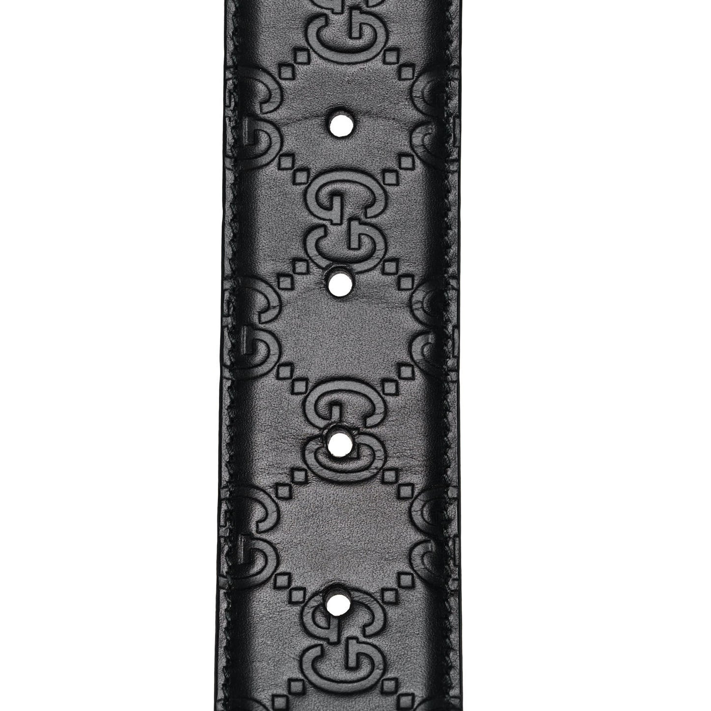 Guccissima Interlocking G 37mm Belt 80 32 Black