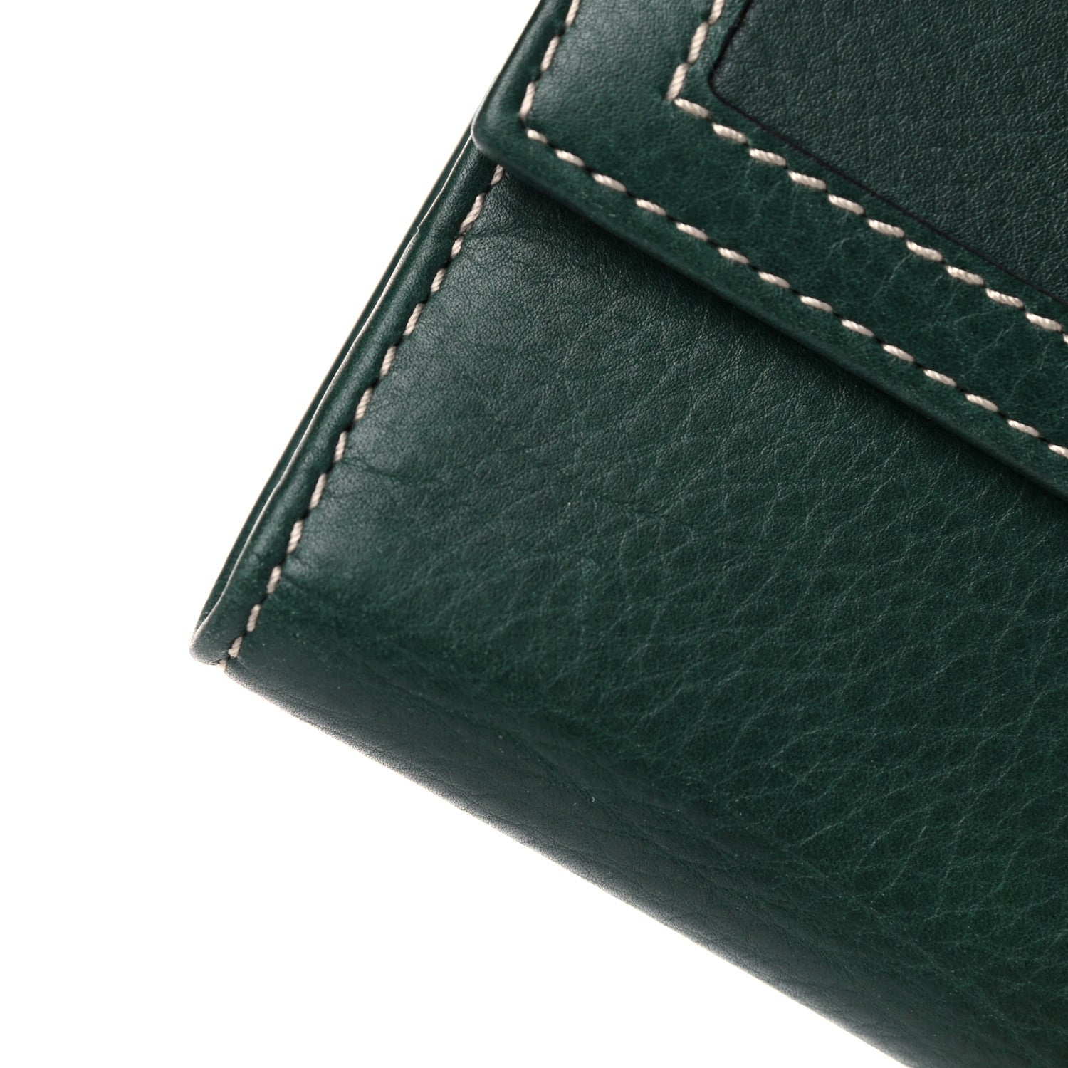 Gucci Calfskin Crest Continental Flap Wallet Green 13 of 14