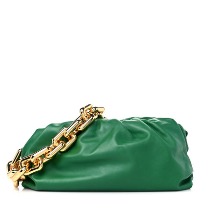 Bottega Veneta Calfskin The Pouch Chain Racing Green 1 of 10