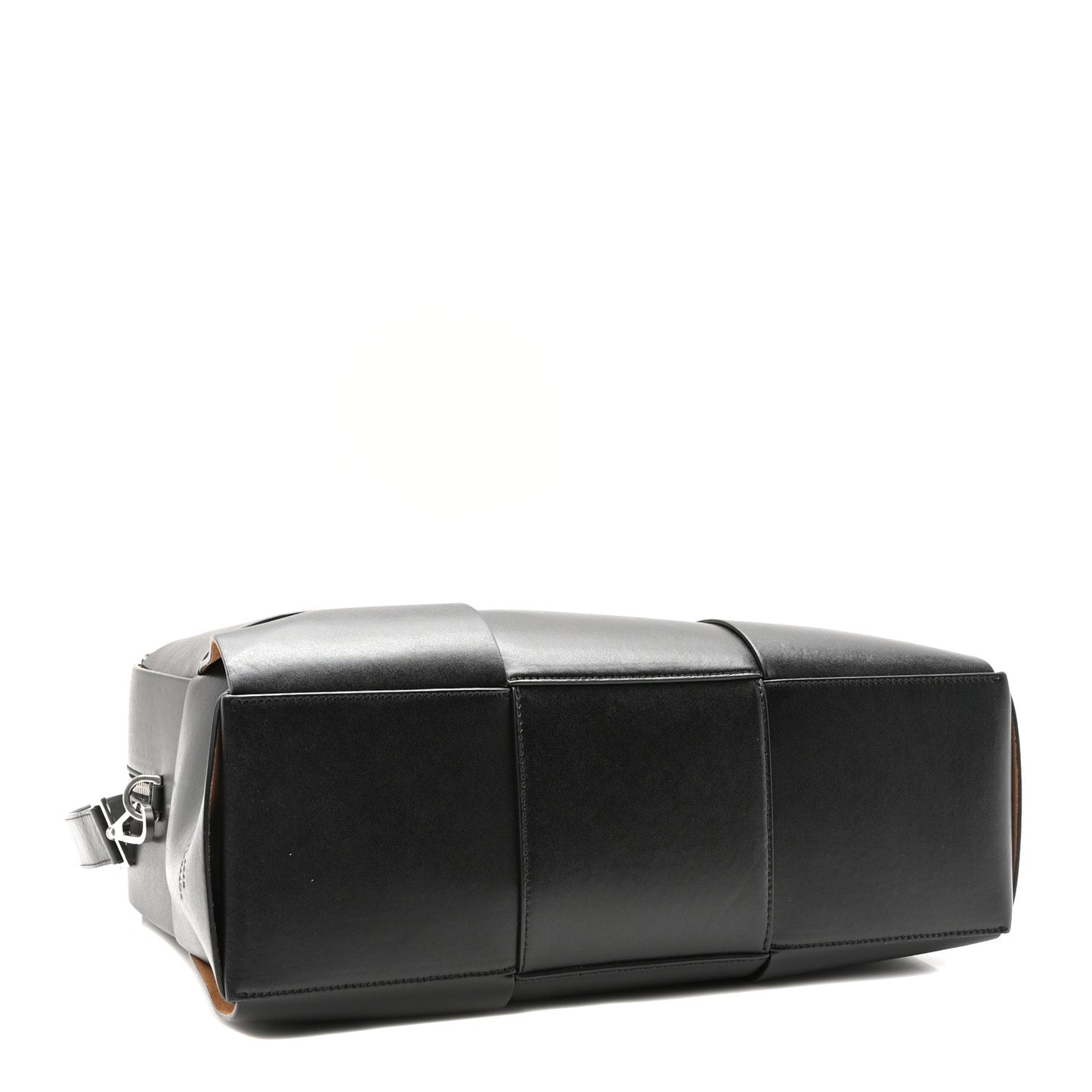 Calfskin Maxi Intrecciato Arco Briefcase Black