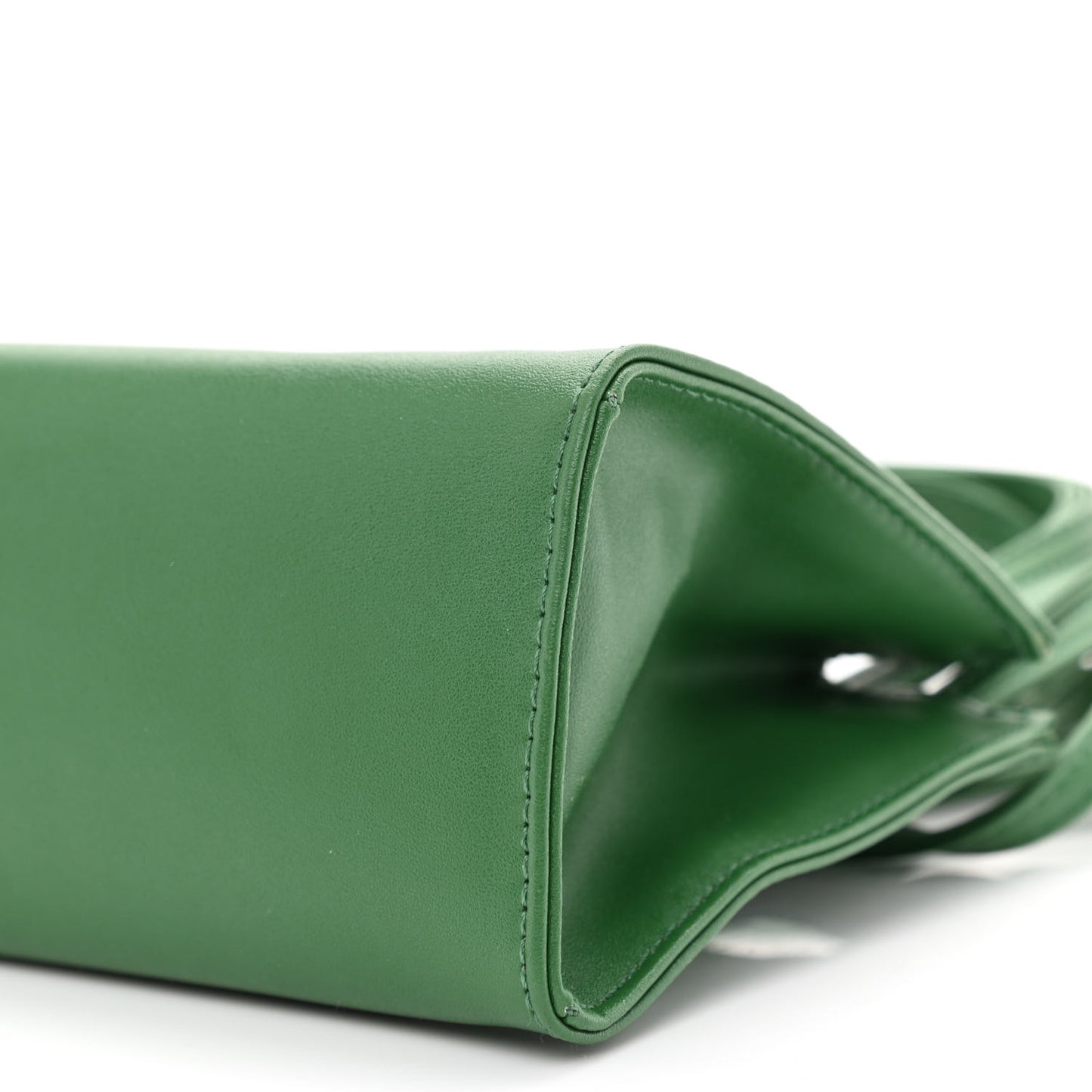 Vegan Leather Small Shopping Bag Leaf