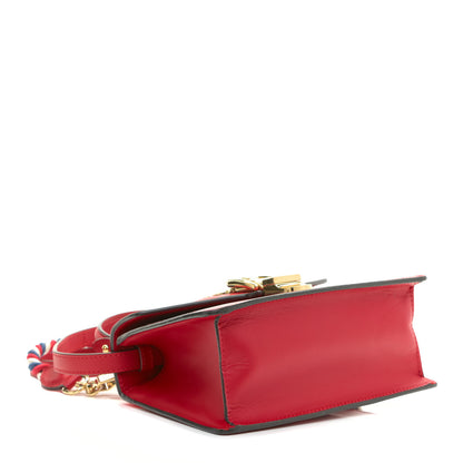 Gucci Calfskin Mini Sylvie Top Handle Bag Hibiscus Red 5 of 10