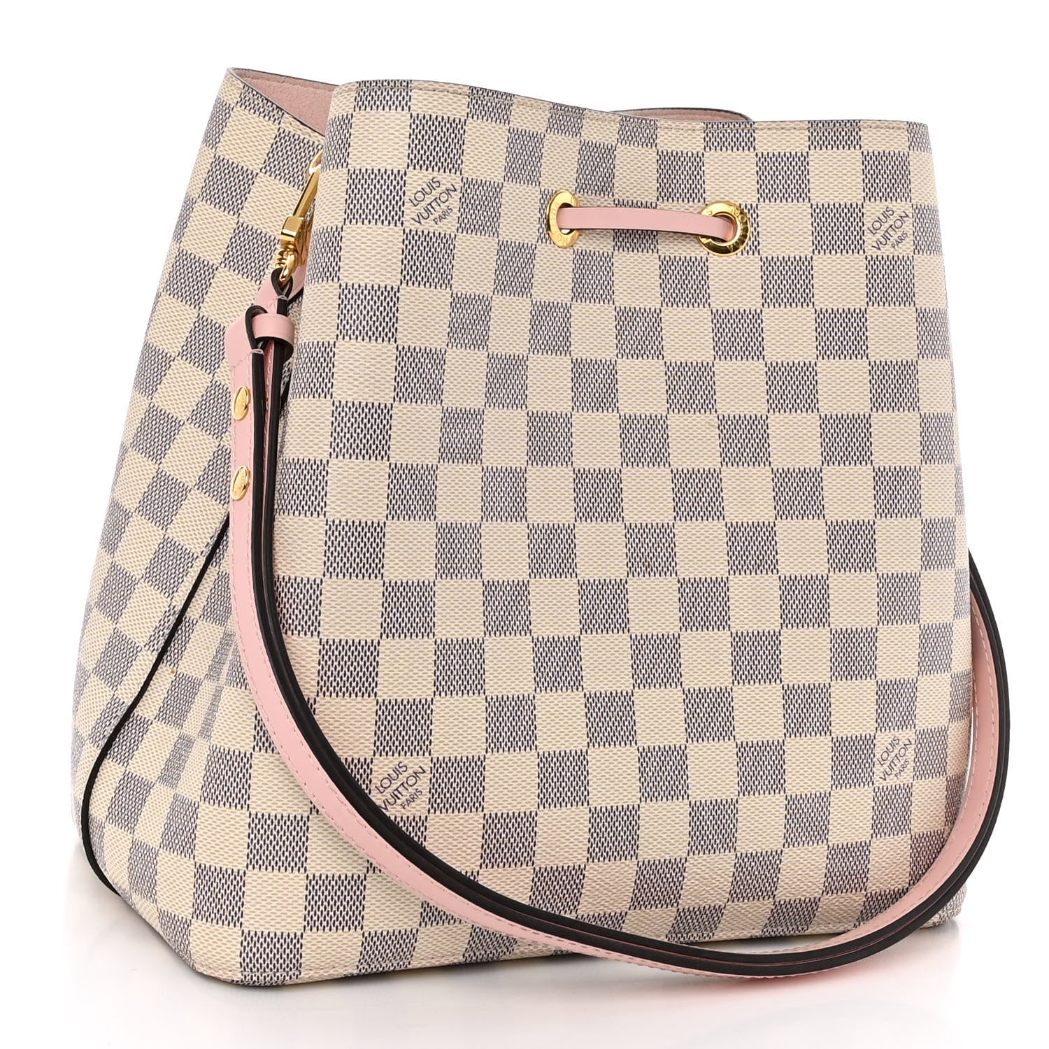 Louis Vuitton Damier Azur Neonoe MM Eau De Rose 3 of 11