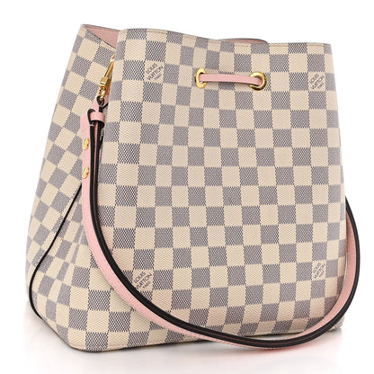 Louis Vuitton Damier Azur Neonoe MM Eau De Rose 3 of 11