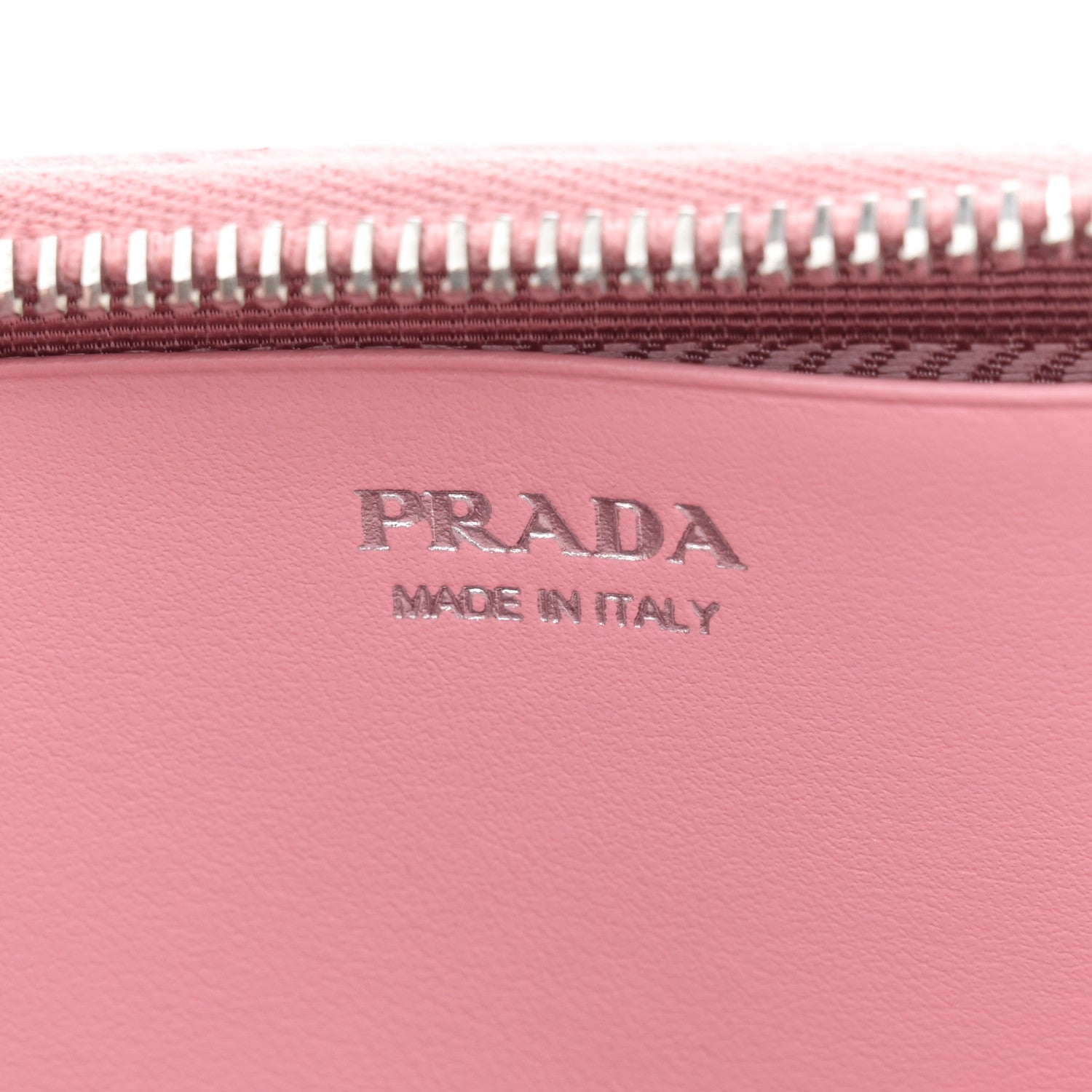 Prada Saffiano Mini Triangle Crossbody Pouch Petalo 7 of 10