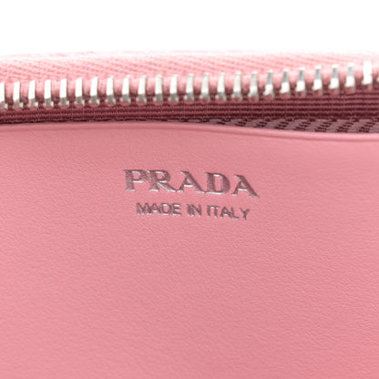 Prada Saffiano Mini Triangle Crossbody Pouch Petalo 7 of 10