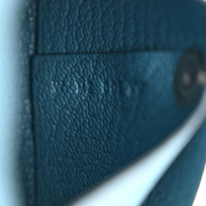 Hermes Chevre Mysore Bastia Coin Purse Bleu Aztec 7 of 9