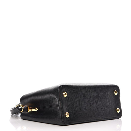 Louis Vuitton Taurillon Capucines PM Black 4 of 11