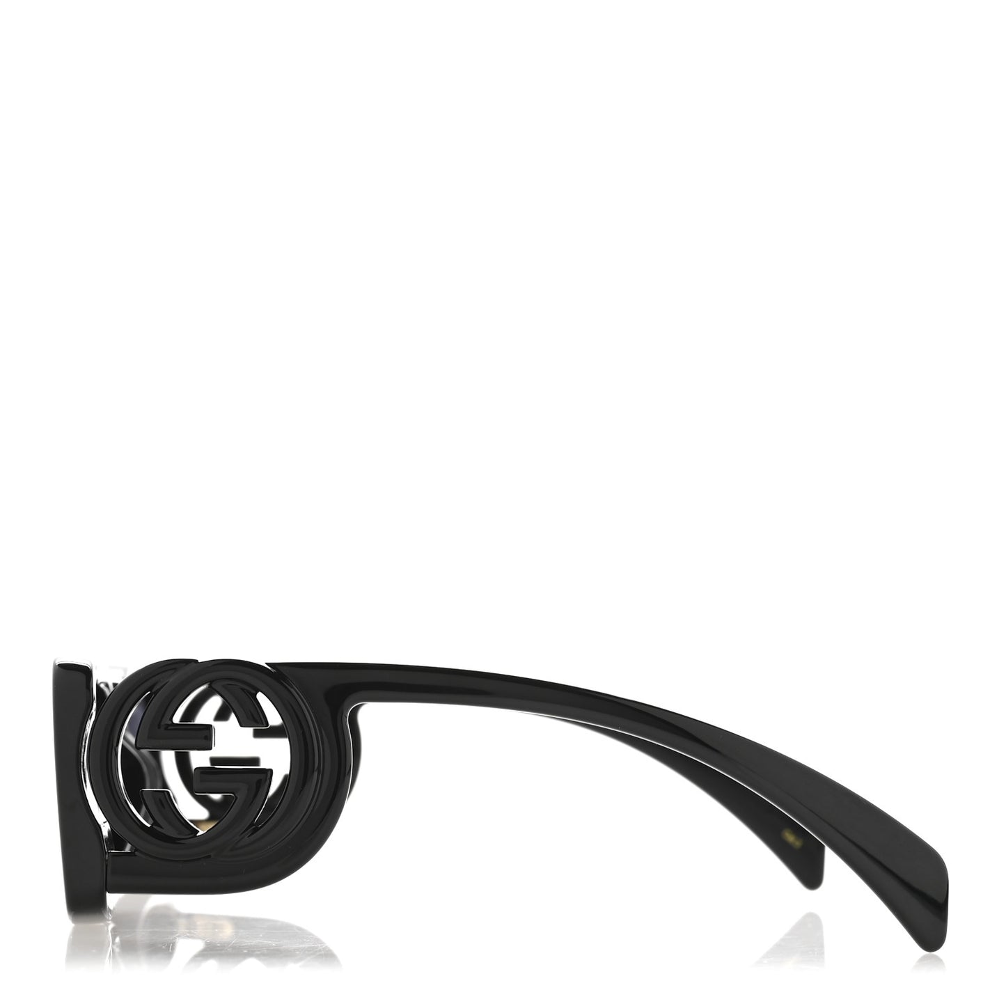Acetate Chaise Rectangle Frame Sunglasses GG1325S Black