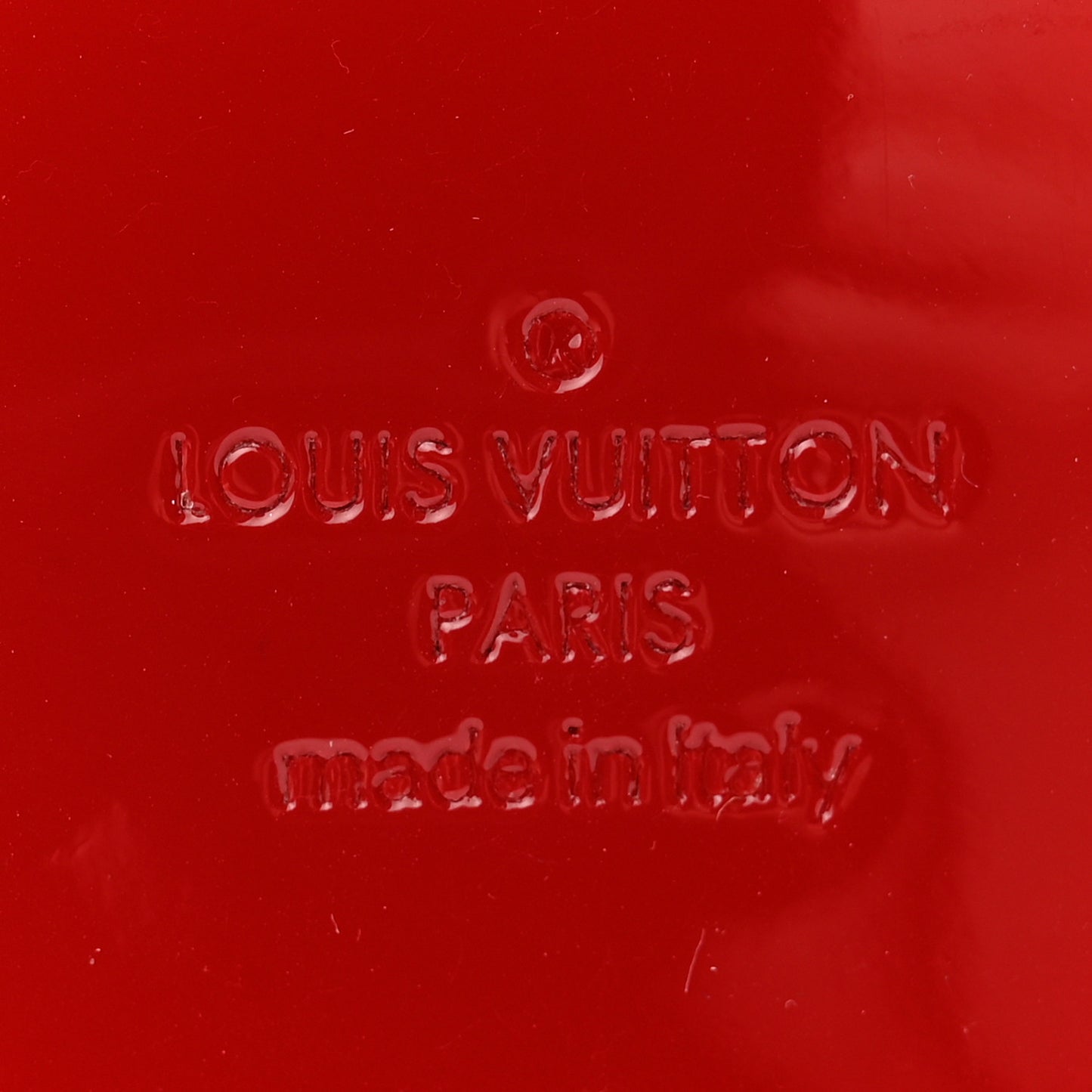 Patent Calfskin Monogram Cherrywood BB Scarlet