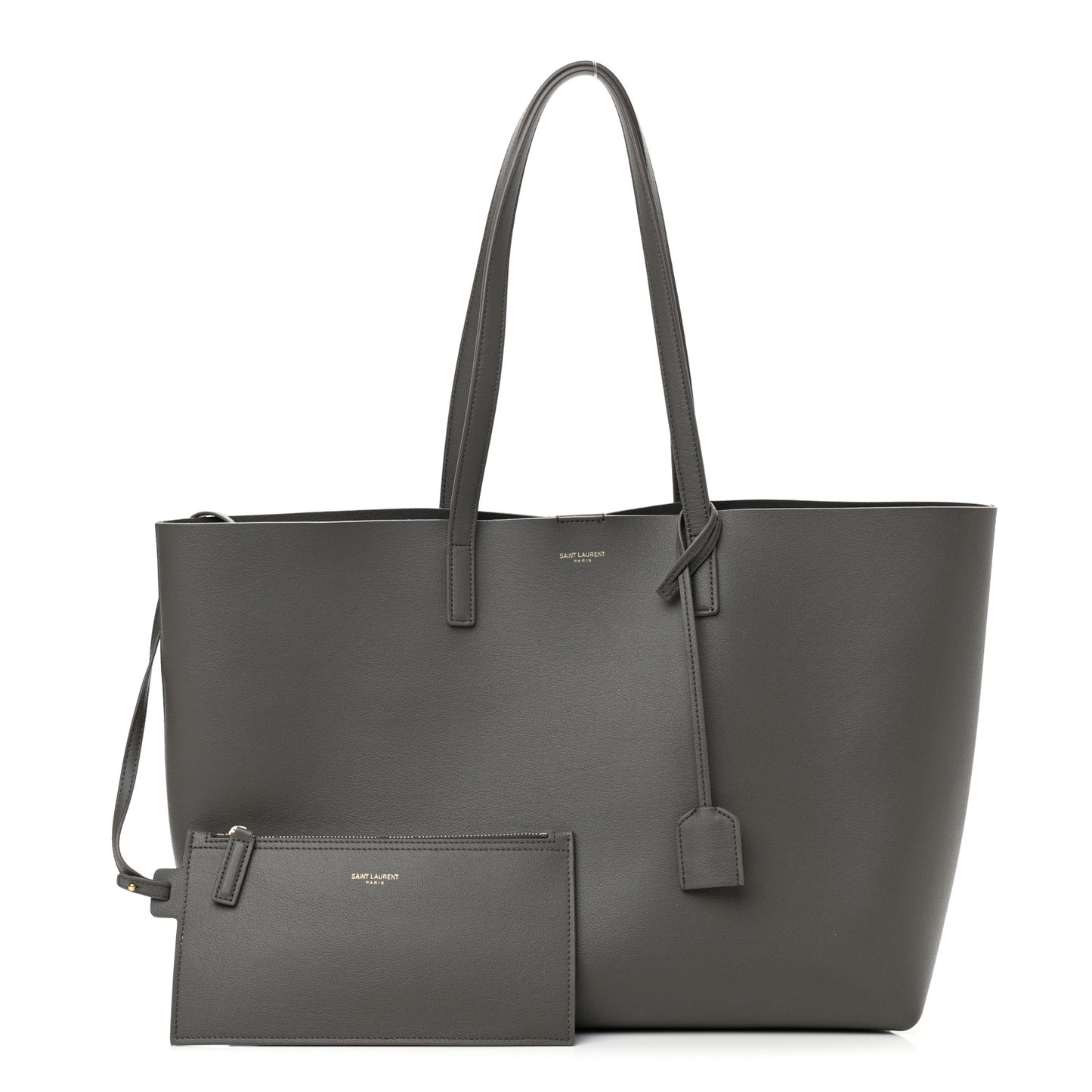 Calfskin Large Shopping Tote Earth