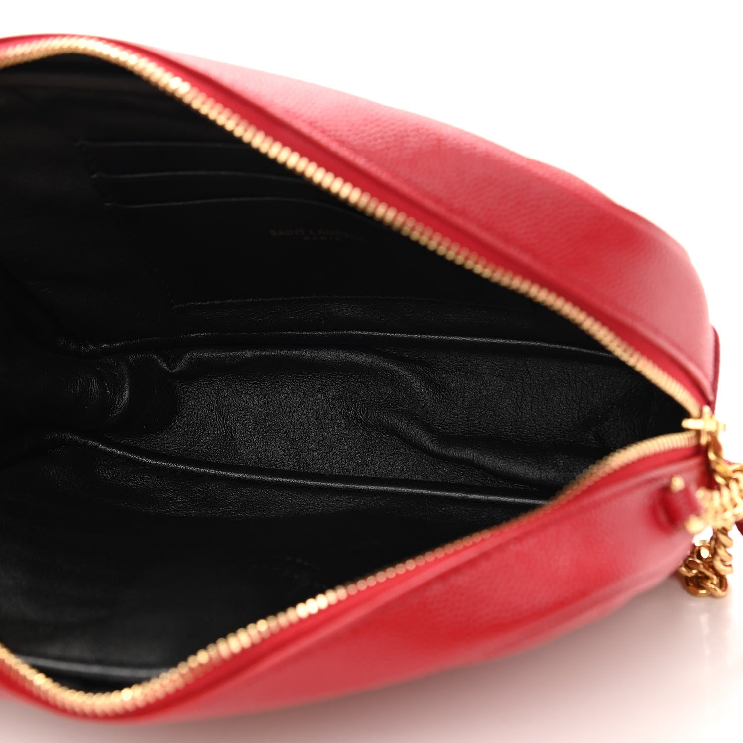 Saint Laurent Grain De Poudre Matelasse Monogram Mini Lou Camera Bag Eros Red 5 of 12