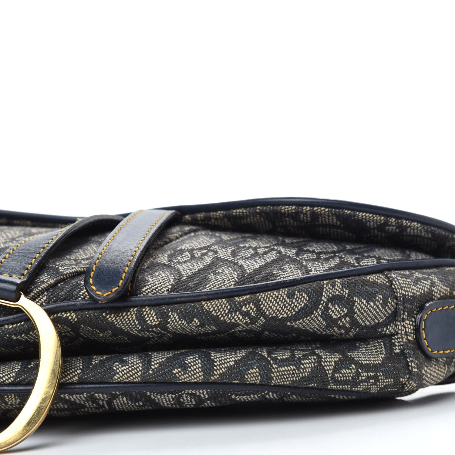 Christian Dior Monogram Saddle Bag Blue 7 of 11