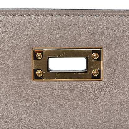 Hermes Swift Kelly Retourne 25 Gris Asphalte 32 of 38