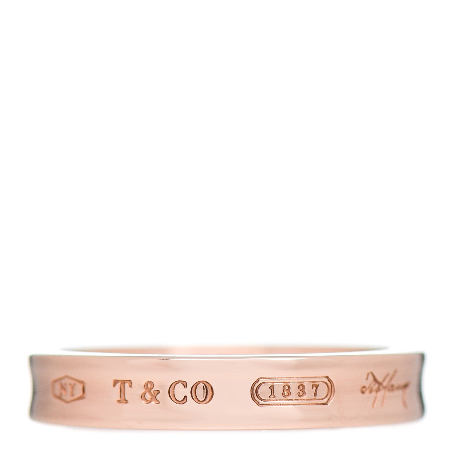 Tiffany Rubedo Narrow 1837 Band Ring 56 7.5 1 of 4