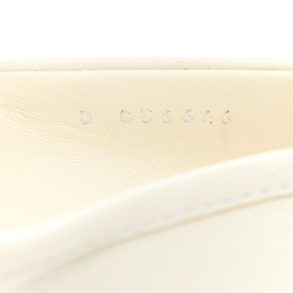 Chanel Lambskin Quilted CC Turnlock Loafers 39 White 9 of 10