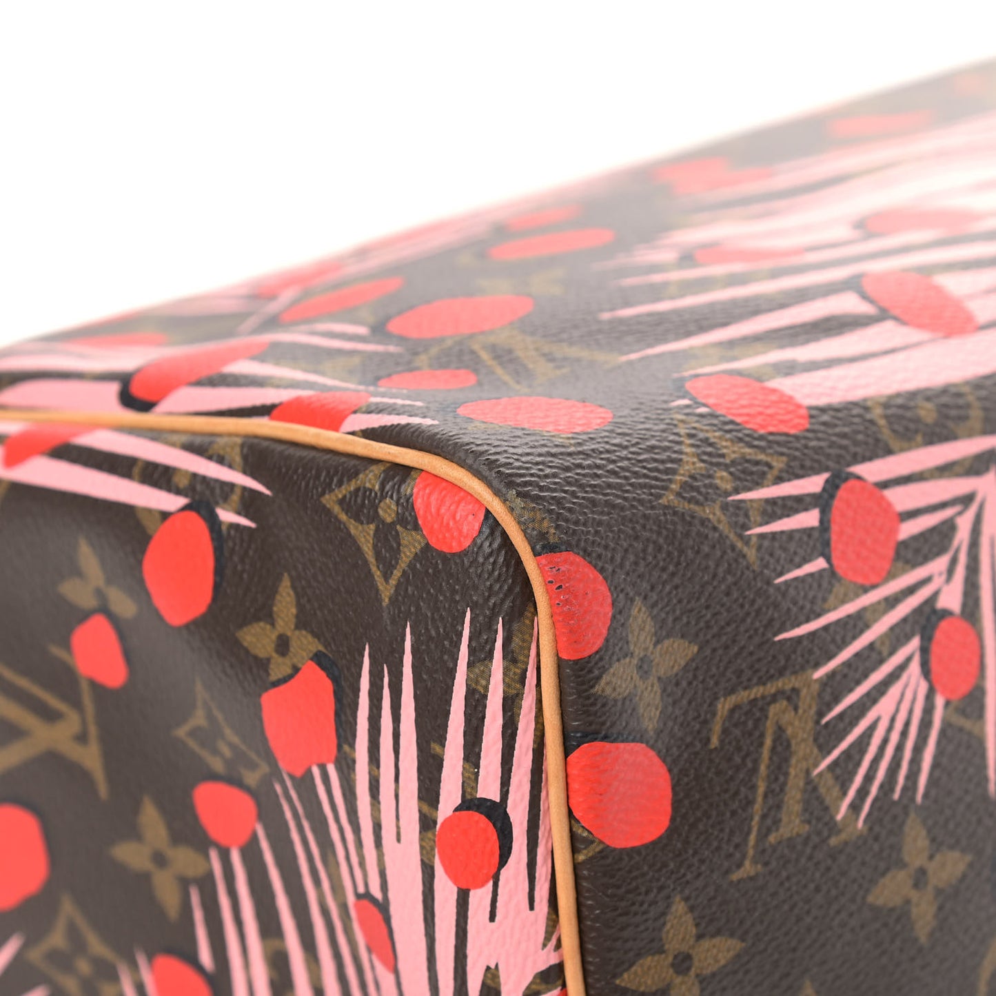 Monogram Jungle Dots Speedy 30 Sugar Pink Poppy