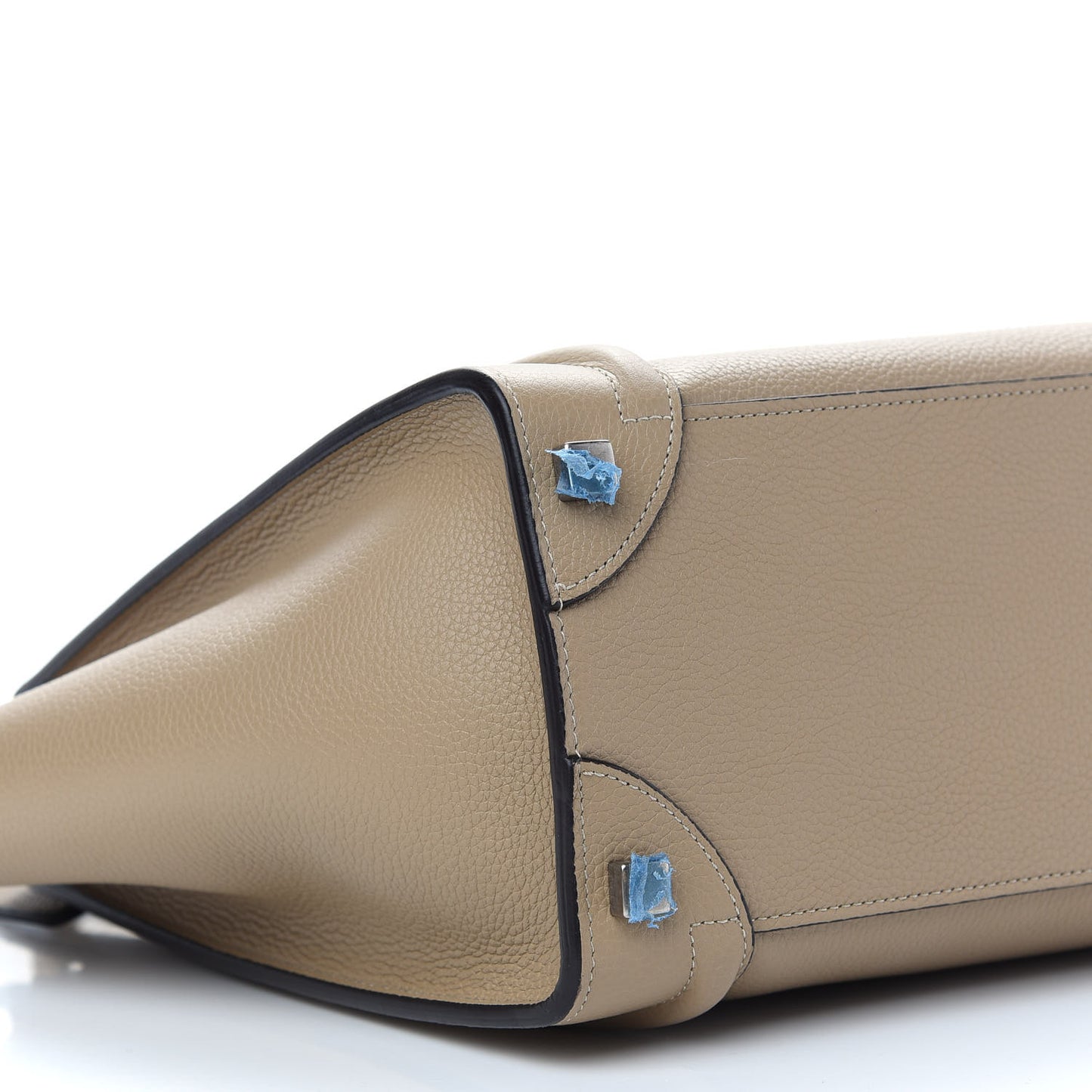 Drummed Calfskin Micro Luggage Dune