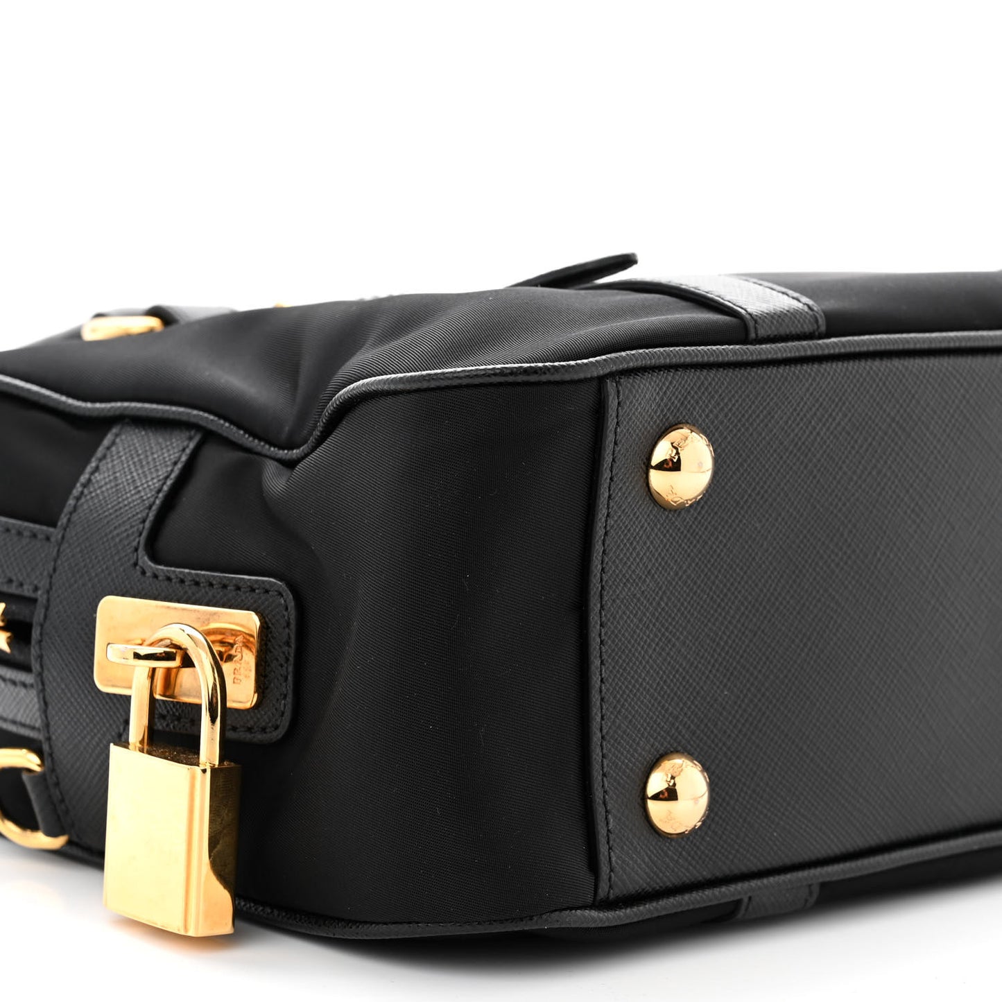Tessuto Nylon Saffiano Bauletto Black